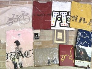 ポルノグラフティ Tシャツ/トートバッグ/書籍 自宅にて 新藤 晴一 初版第1刷発行 など グッズセット 【2589y2】