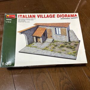 ミニアート　1/35 ジオラマ　イタリア　Italian village diorama 戦車　情景ベース