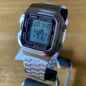 【新品・箱なし】カシオ CASIO 腕時計 メンズ A178WA-1AJF クォーツ グレー シルバー