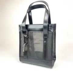 美品 グッチ GUCCI メッシュ レザー ミニ トートバッグ