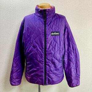 【made in USA】 ワイルドシングス WILD THINGS プリマロフトPrimaloft 中綿 リバーシブルキルティングジャケット M パープル ピンク USA製