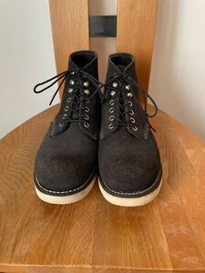 8 1/2 D ビームス別注 レッドウィング RED WING プレーントウ　ブラックスエード 8174 アイリシュセッター 26.5 8.5