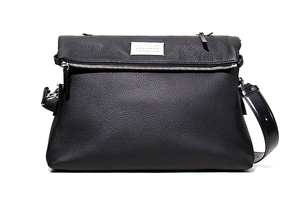 Maison Margiela 11 メゾンマルジェラ11 5AC LARGE SHOULDER BAG レザー ラージショルダーバッグ BLACK ブラック SB1WG0004 /● メンズ レ