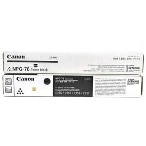 ☆キャノン/Canon 純正トナーカートリッジ2本 (ブラック) NPG-76【未開封品】