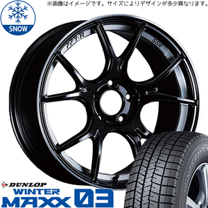 215/45R18 スタッドレスタイヤホイールセット ヴォクシー etc (DUNLOP WINTERMAXX03 & SSR GTX02 5穴 114.3)