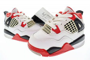 ナイキ NIKE JORDAN 4 RETRO TD FIRE RED 2020 10cm 4C BQ7670-160 ジョーダン IV レトロ トドラー ファイア レッド 【ブランド古着ベクト