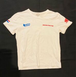 ヴィンテージ　ホンダ　ガス　コラボ　 Tシャツ 半袖Tシャツ ホワイト　HONDA gas hrc Mサイズ