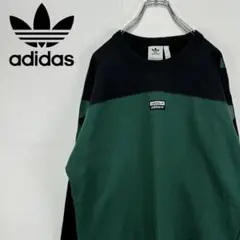 adidas アディダス スウェット トレーナー ビッグロゴ 古着