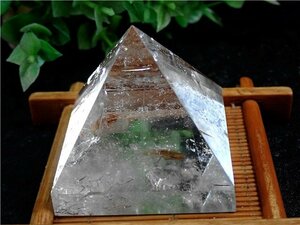 AAA級☆高透明度天然水晶ピラミッド179B8-47B23Z