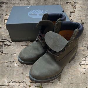 23 希少　Timberland ティンバーランド　迷彩柄　ブーツ　ARMY 26cm ティンバーランド　プレミアムPREM B1 ARMY GREEN 357TB067 16B W/L