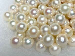 【 本真珠 】 アコヤ 真珠 パール pearl 7.5mm〜8.0mm 約183g 915ct 大量 まとめ売り ジュエリー jewelry accessory parts 裸石 宝石 802