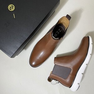 ★【新品 定価53900円】Cole Haan コールハーン ゼログランド オムニ チェルシー ブーツ ウォーター プルーフ レザー 8.5M 26cm