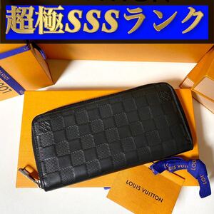 280【超極ＳＳＳランク】★最新★ルイヴィトン★ジップ 長財布 ヴェルティカル ダミエ アンフィニ★正規品★