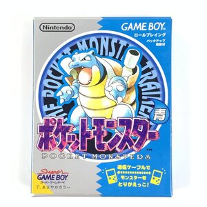 GB NINTENDO 任天堂 DMG-APEJ-JPN ポケモン ポケットモンスター 青 ゲームボーイソフト 箱説付き＊簡易検査品