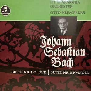 LP英コロンビア クレンペラー モリス PO バッハ 管弦楽組曲1,2番