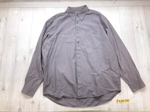 Eddie Bauer エディーバウアー メンズ カラーシャツ L グレーがかった紫