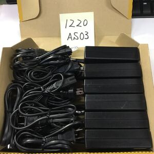 （1220AS03）送料無料/中古/TOSHIBA 東芝 トウシバ/PA3917U-1ACA/19V/3.42A/純正 ACアダプタ 6個セット