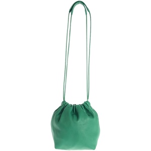 JIL SANDER ジルサンダー Drawstring Bag ドローストリングレザーンバッグ グリーン ITRPSA3X70NB