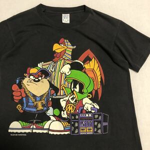 90s USA製 LOONEY TUNES タズマニアンデビル ヴィンテージ HIP HOP RAP TEE プリント Tシャツ ルーニーテューンズ ワーナー space jam 90