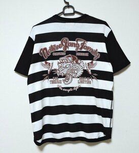 美品　NATIVE GANG FAMILY　ネイティブ　ギャング　ファミリー　プリズナー ボーダー　ワッペン　Tシャツ