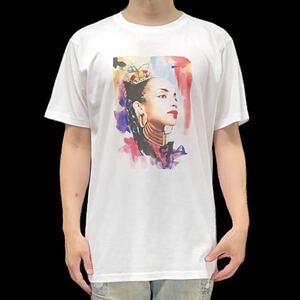 未使用 新品 Sade シャーデー クラウン ティアラ スムースジャズ バンド アート Tシャツ S M L XL ビッグ オーバーサイズ XXL~5XL ロンT 可