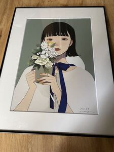 凪さんの額装済作品　エディション10 イラストレーター　Backside works KYNE ロッカクアヤコ LY 村上隆 奈良美智 花井祐介 松山智一