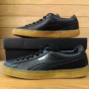 26cm 新品正規品 PUMA　SUEDE CREPE LTH　プーマ　スウェード クレープ レザー　384245 02　ブラック/ゴールド　