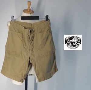 TK 日本製 JELADO ジェラード Field Shorts フィールド ショーツ ショートパンツ M 綿100 カーキ USMC-P41 ボタンフライ