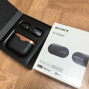 (38) SONY ソニー Bluetooth ワイヤレス イヤホン WF-1000XM3 ブラック 箱や備品付き