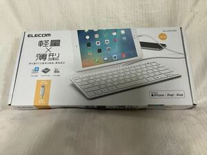 【未使用】ELECOMエレコム有線キーボード/軽量×薄型 マルチファンクションキー/TK-LCP01WH