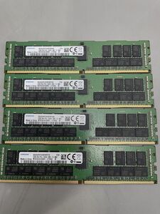 ★サーバ用メモリ★4枚セット 合計128GB SAMSUNG 32GB 2Rx4 PC4-2666V-RB2-12-MA0★現状引き渡し★動作未確認★