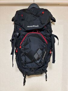 【ほぼ新品未使用品】mont-bell モンベル CHA CHA PACK45 チャチャパック45 黒　