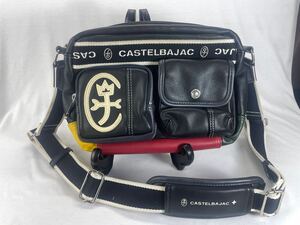 カステルバジャック CASTELBAJAC ショルダーバッグ ブラック 黒 斜め掛け カジュアル レザーショルダーバッグ