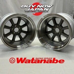 【在庫あり即納】RS Watanabe R TYPE 18×12J-51 5H-114.3 地肌シルバー/ 18インチ ワタナベ アルミホイール 2本