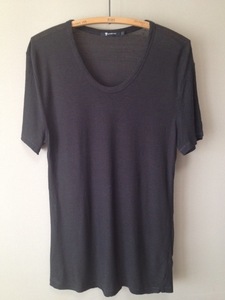 T by Alexander Wang/Tbyアレキサンダーワン　ネップ　Ｔシャツ　カットソー　ブラック