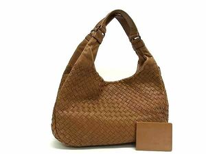 1円 BOTTEGA VENETA ボッテガヴェネタ イントレチャート レザー ハンドバッグ トートバッグ レディース ブラウン系 AY1603