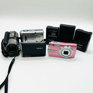 【ジャンク】 FUJIFILM SONY Panasonic コンパクトデジタルカメラ ビデオカメラ 充電器 まとめ売り μ1020 DSC-T70 Finepix など