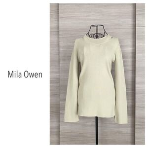 タンク＋ニットセット◇Mila Owen ミラオーウェン　タンクレイヤードリブニットトップス　インナー付き　オリーブ　M