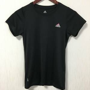 ☆状態良好☆ adidas アディダス クライマライト UVケア ドライTシャツ ピンクラメロゴ レディースMサイズ スポーツウェア フィットネス