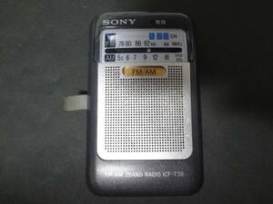 ジャンク SONY FM / AM ポケット ラジオ ICF-T30 ソニー