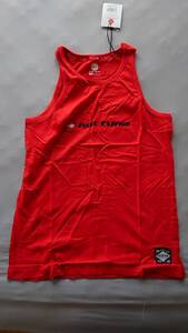 【豪州発】【新品 超激安！】ホットツナ　Hot Tuna logo vest Sn83 red US-M JPN-L コットン