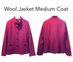 Wool Jacket Medium Coat ミドル丈 Mサイズ 美品