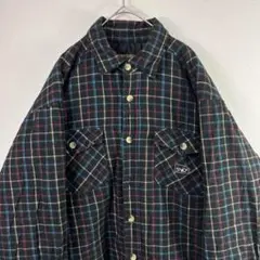 USA古着 90s daks 裏地 キルティング ネルシャツ