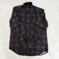 【美品】LANVIN ランバン 長袖シャツ 総柄 シルク100%