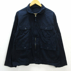 k■SEESLER MFG.CO. サマーフライトジャケットJKT/U.S. NAVY【XL】紺/MENS/80【中古】