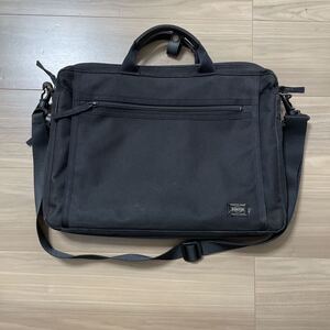 ポーター 吉田カバン ビジネスバッグ 2way ショルダーバッグ ブラック PORTER 中古 送料710円