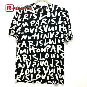 LOUIS VUITTON ルイヴィトン モノグラム グラフィティ ロゴ/クルーネック アパレル 半袖Ｔシャツ コットン ホワイト レディース【中古】