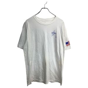 GUY HARVEY 半袖 プリント Tシャツ Lサイズ ガイハーヴェイ ホワイト コットン 古着卸 アメリカ仕入 t2409-4057