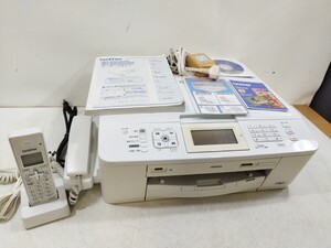 管理1026 brother ブラザー MFC-J710D FAX機能付き 複合機 プリンター 子機付き 破損あり 通電のみ 