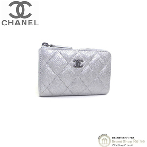 シャネル （CHANEL） キャビアスキン コインパース キーリング付き コインケース 小銭入れ AP0221 シルバー（中古）